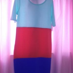 LuLaRoe Julia Dress Size M